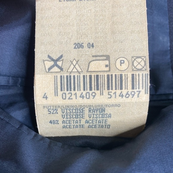 Boss Hugo Boss Black Label Astor Nostalgia Dark Blue Sport Coat Sz US 42 Euro 52 - Picture 7 of 7